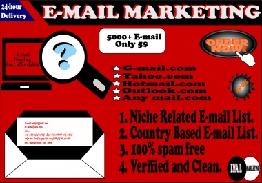 Get 2000 email list for your targeted audience
