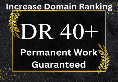 I will increase your site's Domain Rating Dr 40+ with White hat SEO Technique