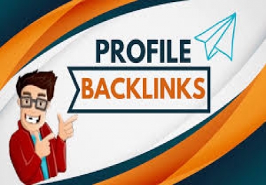 25 Profile Backlinks with 90+high DA,  PA sites to your website