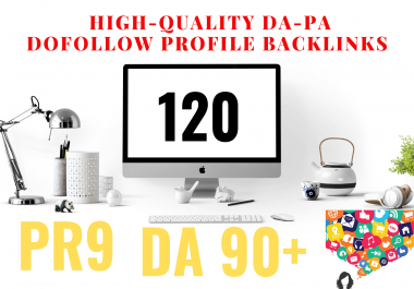 give you 120 High-quality DA-PA Dofollow Profile Backlinks.