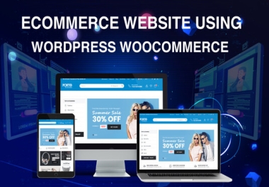 I will design or redesign ecommerce website online store with wordpress woocommerce