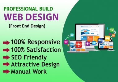 I will do build attractive website design and web pages