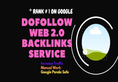 100 super web 2.0 blogs contextual dofollow backlinks SEO service