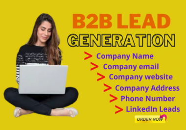 Do B2B Lead Generation,  Web Research