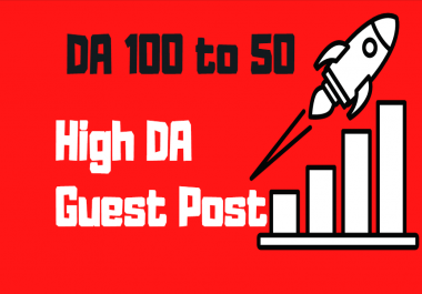 Write & Publish 5 guest posts backlinks on DA 100 to 50 Websites