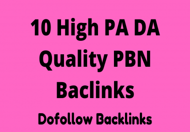 10 High quality PBN backlinks. High PA DA TF CF dofollow PBN backlinks.