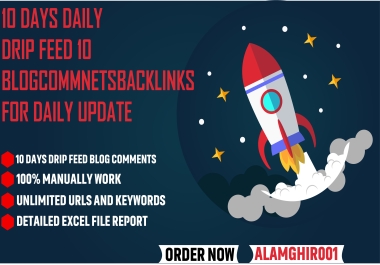 I Will Do 10 Days Daily Drip Feed 10 Backlinks For Daily Update