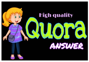 Build up Your Website 20 high Quality Quora answer