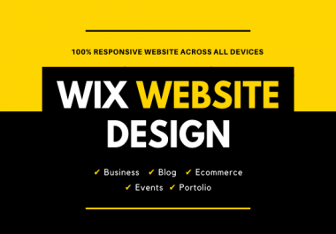 I Will Design,  customize or redesign a beautiful wix website