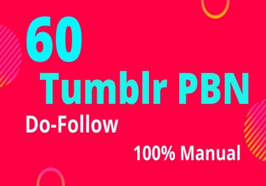 get 60 tumblr do follow backlinks DA 98 high PA