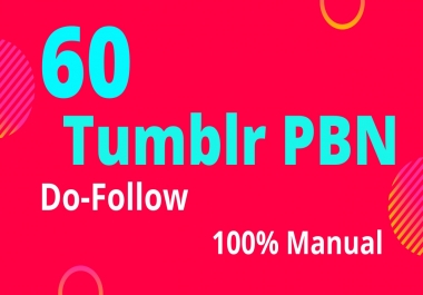 get 60 tumblr do follow backlinks DA 98 high PA