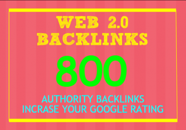 Provide 800 web2.0 profile backlinks best for your seo