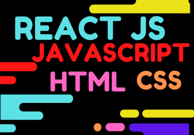 I will do react UI javascript node html css js front end code