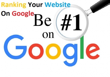I will Rank your website at first page of Google