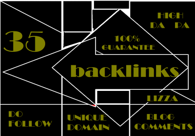 provide 35 backlinks unique domain High DA PA Do follow blog comments