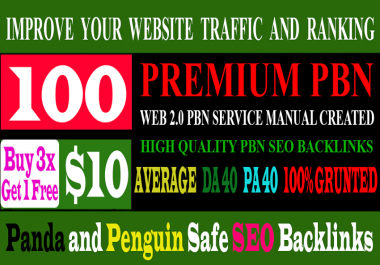 Build 100+parmanent PBN with High DA PA and 100 Dofollow with 100 unique website