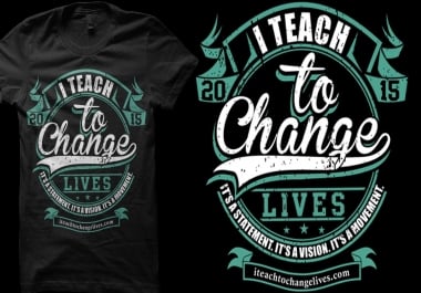 I will do custom tshirt design