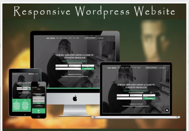 install, design responsive unique wordpress website in 1 day
