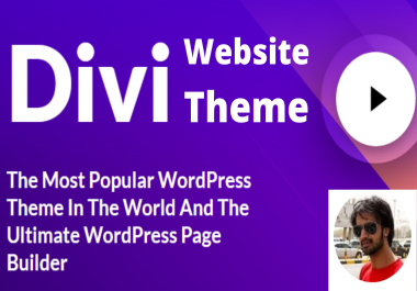 Install divi theme,  import divi layout and make your 2 pages wordpress website design
