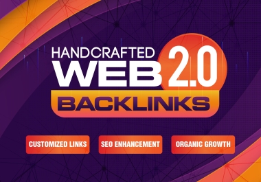 I will manually do 15 HIGH DA Web2.0 backlinks
