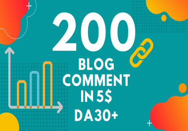 I will do professionally 200 dofollow blog comments low obl High quality backlinks