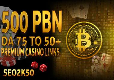 Rank your website 500 PBN DA 75 to 50+ casino UFAbet Poker sports Betting slot Gambling Websites