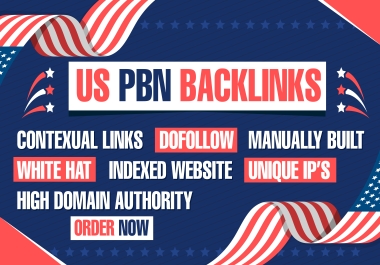 Build 10 PBN. US domains DA 70+ PA 40+ 0 spam score Quality Do follow