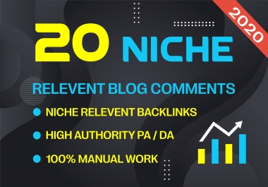 BUY 1 GET 1 FREE I will do 20 niche no follow blog comments