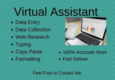 Data entry operator,  will finish the work within the time frame