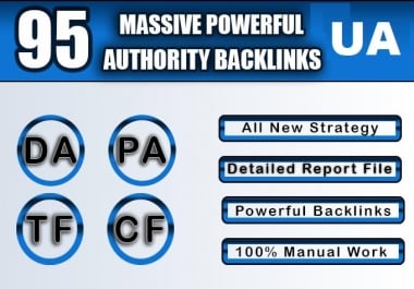 Get 95 Unique Mix Dofollow Backlinks On Top High DA 95 Domains