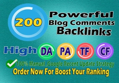 Blog comments 200 high quality