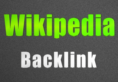Deliver a backlink from Wikipedia for Google ranking