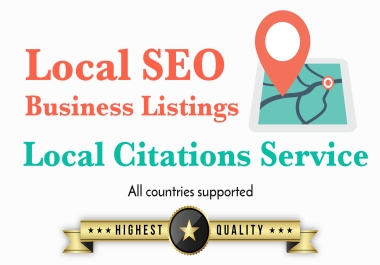 Create top 100 Live local citations China,  USA,  UK,  UAE,  Canada,  Australia for any country