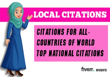 400 live USA local citations and business listings for local seo and Link buidling