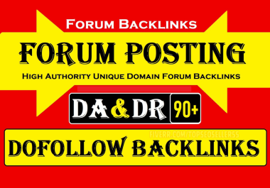 50 High Authority forum posting backlinks
