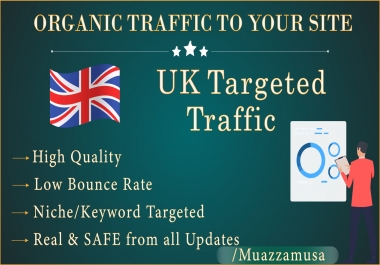 UK Google Keyword Targeted Traffic for 30 Days