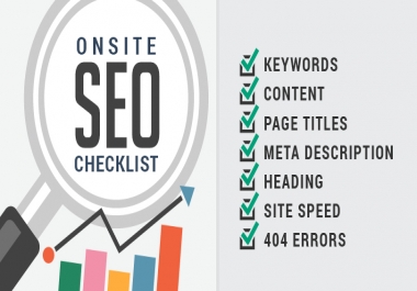 Complete On Page SEO Optimization for 1st Page Rankings On Google