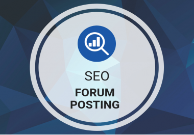 I will provide you 20 forum posting backlinks