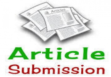 provide 20 unique article submission with da50 plus unique d0main backlinks