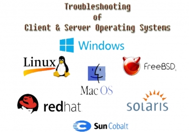 I will provide Linux & Windows OS/Software Troubleshooting