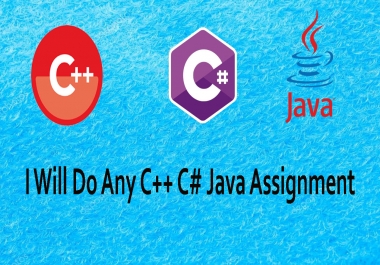 I will do any C +, C, JAVA desktop applications or assignment