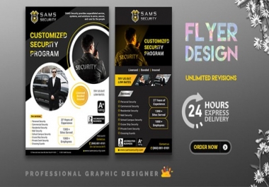 i will design professional business flyer in 24 hours