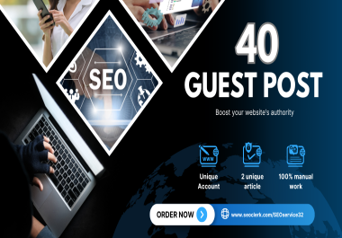 40 High Authority Guest Posts for SEO