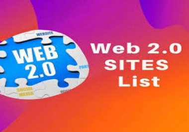 I will manually create 20 web 2.0 high authority backlinks