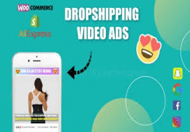 I will create video ads for dropshipping products