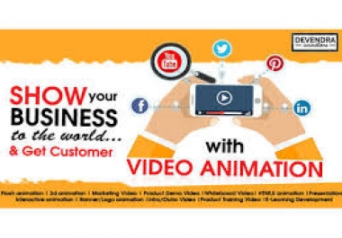 I will create a business or marketing 2d animation video