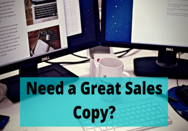 I will write a killer sales copy for your website or business