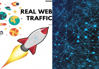 I will send real 150+ web traffic to your site