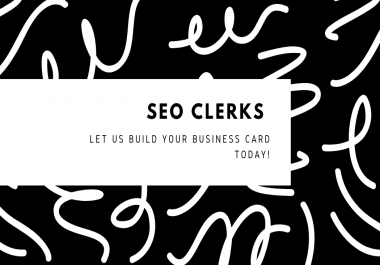 Just leave a brief description of your business and we'll create your business card for you