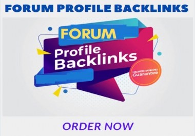 400 HQ forum profile backlinks high pa da sites